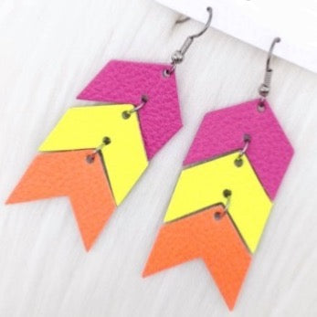 Neon Mini Arrow Earrings
