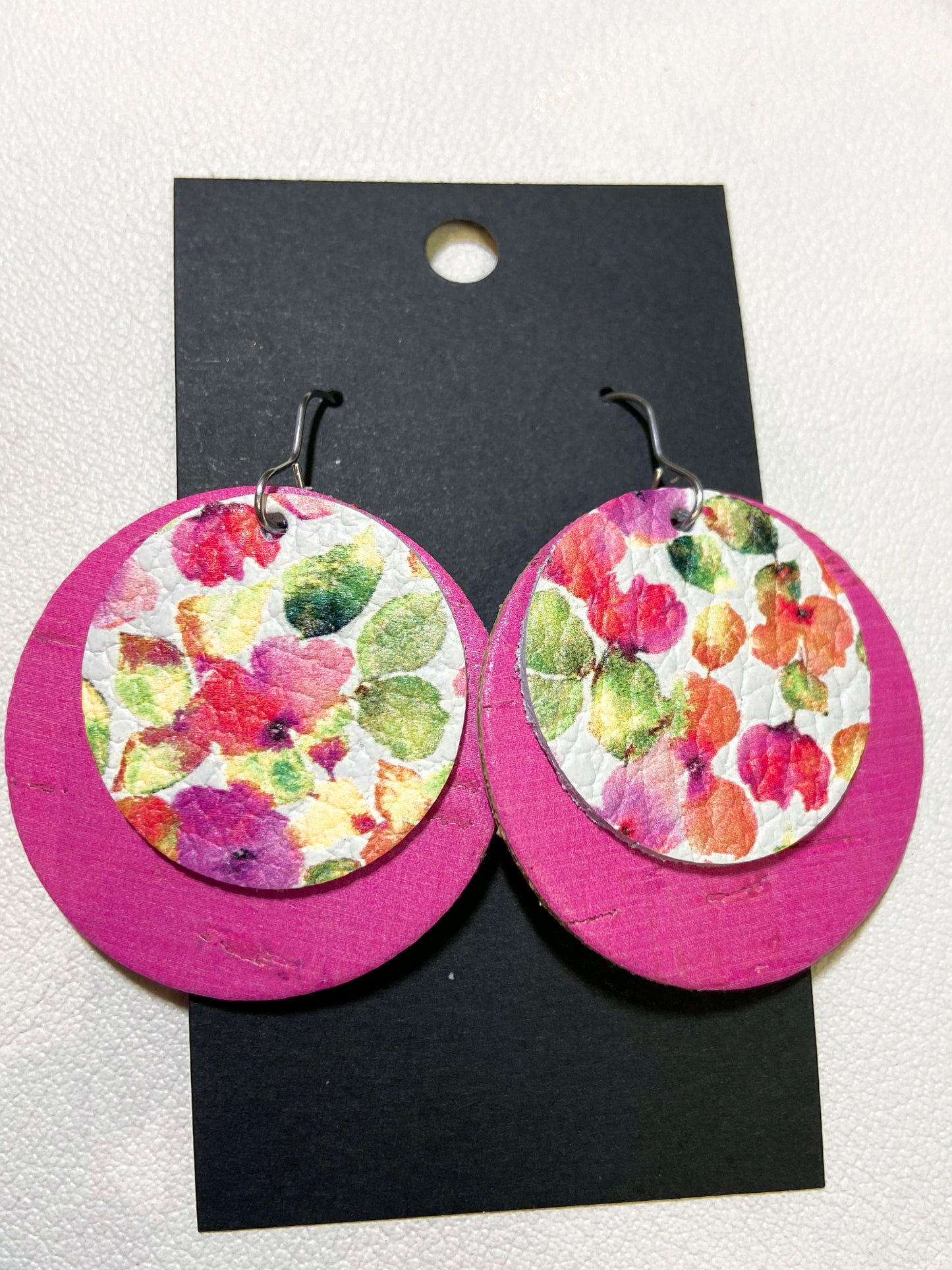 Floral Pink Earrings