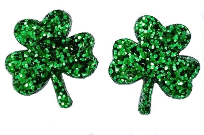 Shamrock Studs Dk Green