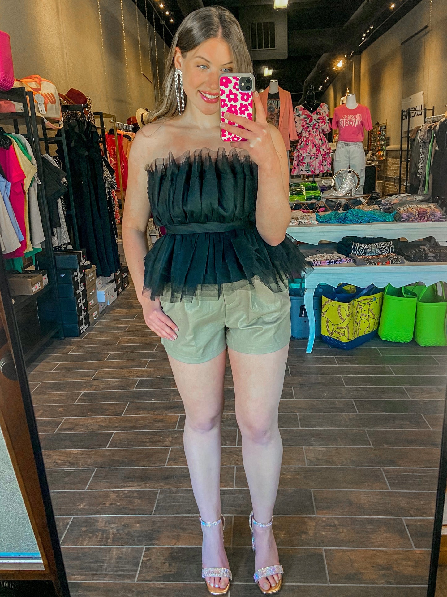 Tisha Tulle Top
