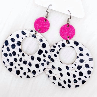 Candies Ht Pnk/Spotted Earrings